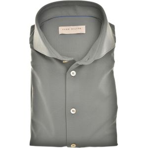 John Miller - Lange Mouw Overhemd - Blauw - Katoen