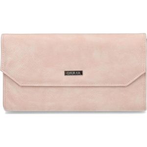 Giulia Clutch handbag handtas galatasje - zacht rose nude fijne slangenprint (skin pitone sofia)