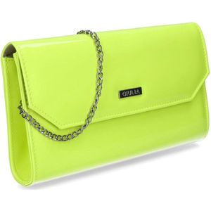 Giulia Clutch handbag handtas galatasje - Fluor geel (yellow charol fluor)