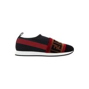 Fendi Logo Slip-On Sneakers , Black , Dames , Maat: 36 EU