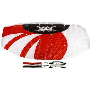Schreuders Sport Parachute +lijnen Matras Vlieger Rood Dessin