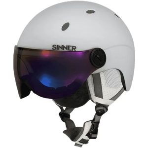 Sinner Beste Koop Titan Visor 52 / 55 / 59 / 63 Vizierhelm Jr+sr Wit