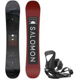 Salomon Beste Test Pulse Set Incl. Binding Snowboard Set Heren Zwart Dessin
