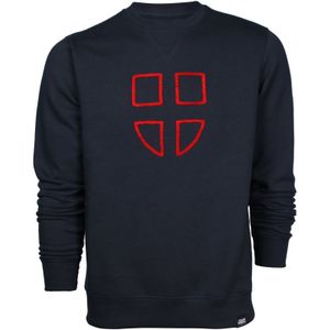 Snowleader - Sweatshirts - Savoy Flag Crew Navy voor Heren - Maat S - Marine blauw