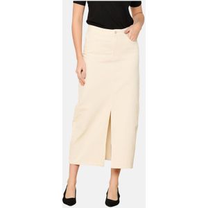 LOLALIZA - Spijkerrok - Ecru - Midi - 5-pocket Design
