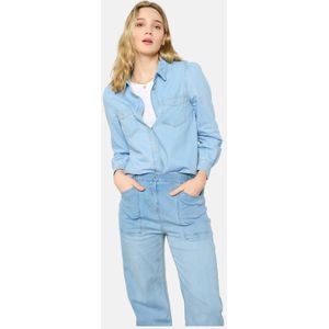 LOLALIZA - Blouse - Lichtblauw - Denim