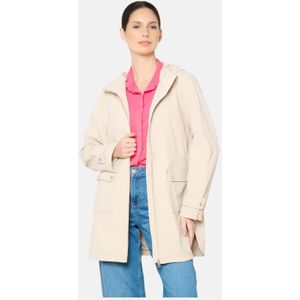 LOLALIZA - Tussenjas - Beige - Damesjas - Lange Mouwlengte - Met Capuchon