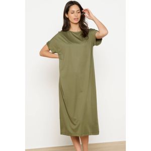 LOLALIZA - Zomerjurk - Kaki - A-lijn