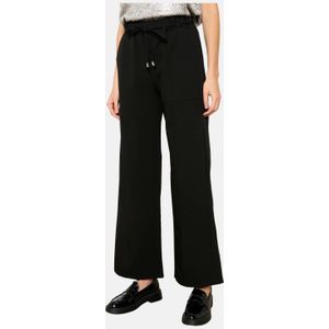 LOLALIZA - Wide Leg High Waist Broek - Zwart
