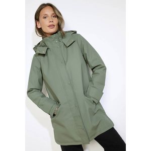 LOLALIZA - Parka - Kaki - Met Capuchon - Lange Mouwen - Ideaal voor Herfst of Winter