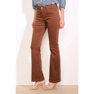 LOLALIZA - Flared Regular Waist - Flared Broek - Bruin
