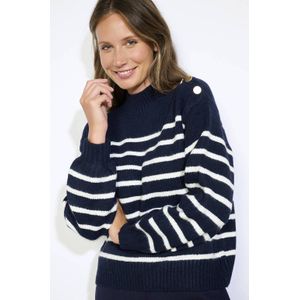 LOLALIZA - Gebreide Trui - Donkerblauw