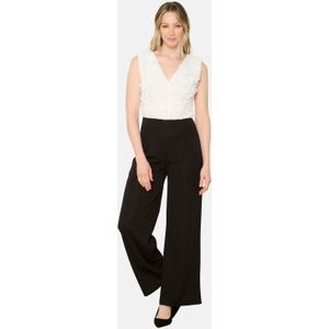 LOLALIZA - Jumpsuit - Zwart - Mouwloos - V-hals - Open Rug