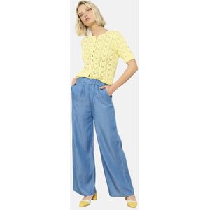 LOLALIZA - Denim Wide Leg - Broek - Medium Blue Denim