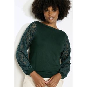 LOLALIZA - Top - Donkergroen