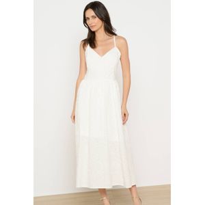 LOLALIZA zomerjurk broderie ecru