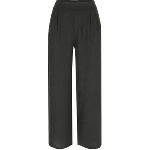 LOLALIZA - Wide Leg High Waist Broek - Zwart