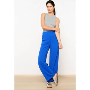 LOLALIZA - Wide Leg High Waist Broek - Blauw