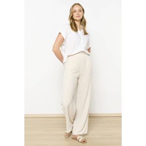 LOLALIZA - Wide Leg High Waist Broek - Beige