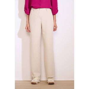 LOLALIZA - Wide Leg High Waist Pantalon - Ecru