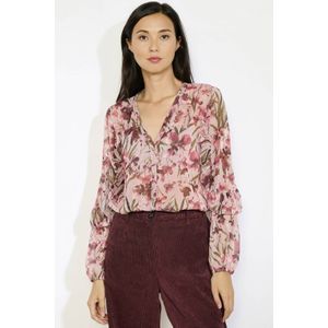 LOLALIZA blouse lichtroze met lurex