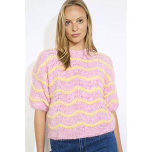 LOLALIZA - Gebreide Trui - Roze