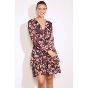 LOLALIZA - A-lijn Jurk - Oranje - Mini Lengte