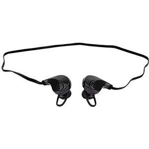 Hoofdtelefoon Bluetooth Sport voor iPhone 11 Pro Max draadloos met knoop soundset handsfree installatie universeel (zwart)