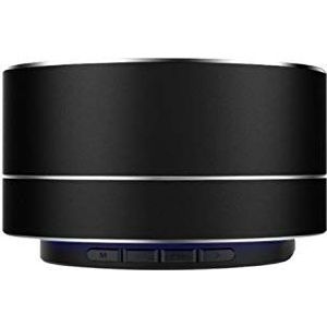 Luidspreker metaal bluetooth voor Samsung Galaxy A80 Smartphone, USB-poort, TF-kaart, Auxiliar, luidspreker, Micro Mini (zwart)