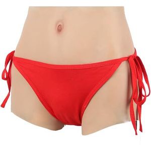 Adima Siliconen Realistische Panty Kan Plassen en Ingevoegde Butt Lifter Panty Crossdressing Ondergoed voor Transgender Dragqueen,Color1,upgraded