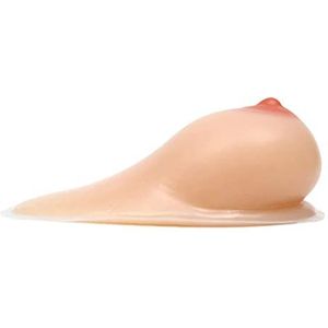 1 Paar Crossdresser Transgender Zelfklevende Siliconen Borstprothesen Nep Borsten Traanvormige Mastectomie Prothese Beha Enhancers Inserts,Nude,EE Cup (1600g/Pair)