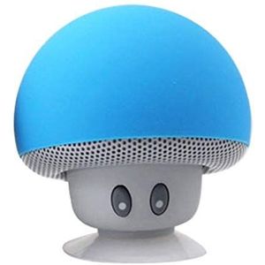 Speaker paddestoel Bluetooth voor OnePlus 7 smartphone met zuignap, luidspreker Micro Mini (blauw)