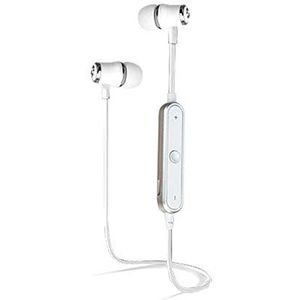 Bluetooth-hoofdtelefoon, ring voor Samsung Galaxy A80, draadloos, afstandsbediening, handsfree, in-ear hoofdtelefoon, universum, wit