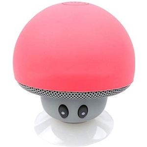 Luidsprekers paddestoel Bluetooth voor Xiaomi Mi 9 SE Smartphone zuignap luidspreker Micro Mini (roze)