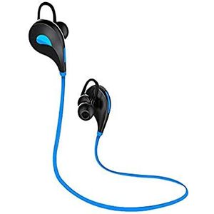 Bluetooth hoofdtelefoon, sport, voor Nokia 7.2, smartphone, draadloos, knoppen, handsfree, universeel, blauw