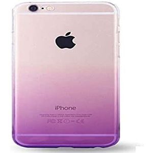 Shot Case - Siliconen beschermhoes voor Apple iPhone 5/5S/SE, tweekleurig, zacht, violet
