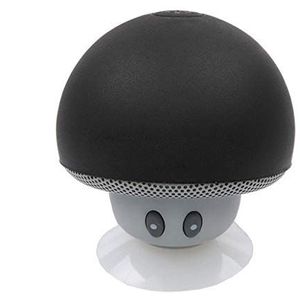 Speaker paddestoel Bluetooth voor iPhone 11 Pro Smartphone zuignap luidspreker Micro Mini zwart
