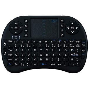 Mini Bluetooth-toetsenbord voor Wiko View 2 GB smartphone, draadloos, AZERTY, oplaadbaar, zwart