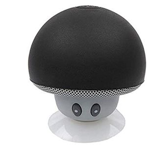 Paddestoel luidspreker Bluetooth, voor Nintendo Switch Smartphone, zuignap, luidspreker, Micro Mini (zwart)
