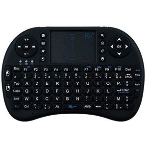 Mini Bluetooth toetsenbord voor Huawei P Smart Z smartphone, draadloos, AZERTY, oplaadbaar, zwart