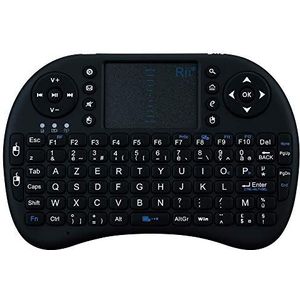 Mini Bluetooth toetsenbord voor Motorola Moto G7 Plus Smartphone, draadloos, AZERTY, oplaadbaar (zwart)