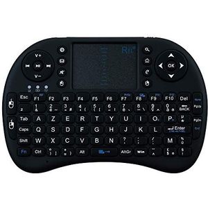 Mini Bluetooth-toetsenbord voor Motorola One Zoom Smartphone, draadloos, AZERTY, oplaadbaar, zwart