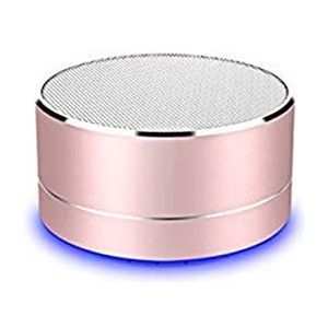 Luidspreker metaal bluetooth voor Huawei P Smart+ 2019 smartphone USB-poort TF-kaart Auxiliary luidspreker Micro Mini (roze)