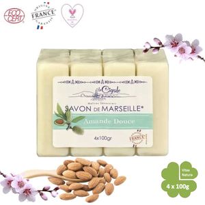 Savon de Marseille - Amandelzeep - 4x100g - Met Glycerine