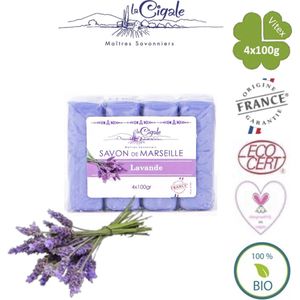 Savon De Marseille - Lavande met Glycerine 4x100gr