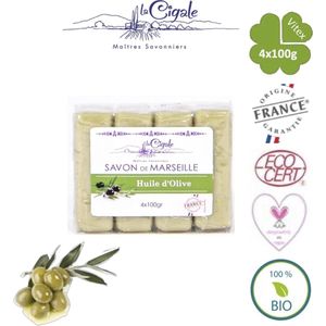 Savon de Marseille olijvenzeep met Glycerine - 4x100g
