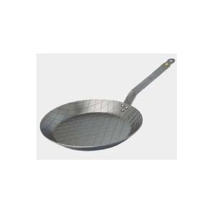 De Buyer Steakpan Mineral B 24 cm - Hoogwaardige stalen pan met natuurlijke anti-aanbakeigenschappen