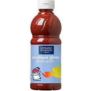 Lefranc & Bourgeois Glossy Kinder - Acrylfarben, 500ml Tube - Siena Gebrannt