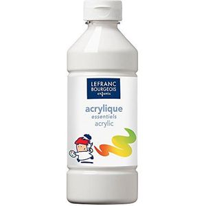 Lefranc Bourgeois - Acryl vloeibaar voor kinderen - fles 500 ml - wit