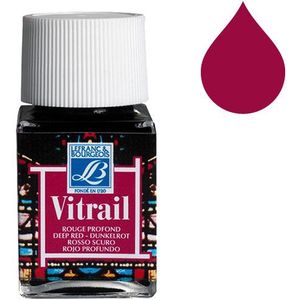 Lefranc Bourgeois - Vitrail Verf - Diep Rood - 50 ml